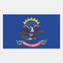 North Dakota statlig flagga, United States Klistermärken
