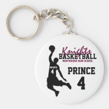 Northridge basketpersonlig Keychain Nyckel Ring