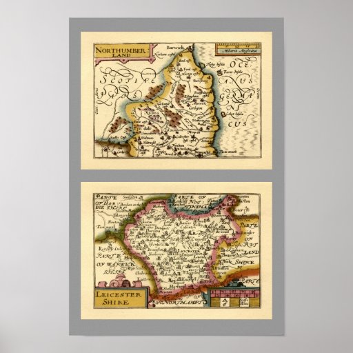 Northumberland och Leicestershire ståndsmässig kar Posters