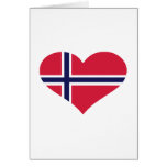 Norway flag greeting card