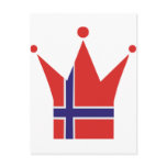 Norway Flag Postcard