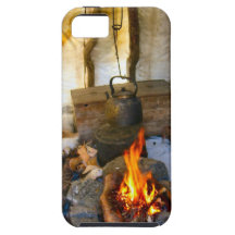 Norway, inside a Sami tent, Lapland iPhone 5 Covers