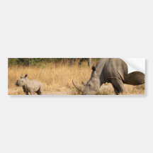 Noshörningfamiljbildekal