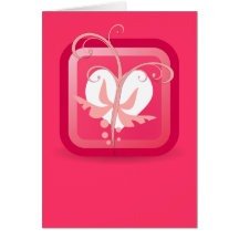 Notecard-Konst av Kärlek-Blomstra hjärta Hälsnings Kort