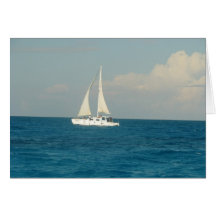 Notecard-Segelbåt Hälsningskort