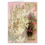 Notera kortet "blommar ",