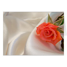 Notera kortet med en rosa ros