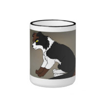 Nötkreatur förföljer kaffe mugg
