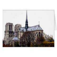 Notre Dame domkyrka Hälsnings Kort