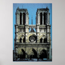 Notre Dame Paris frankriken Affischer