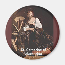 Nov 26 St. Catherine av Alexandria Magneter För Kylskåp
