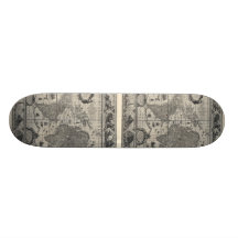 Novatotiusterrarum, 1606 antika världskarta skateboard
