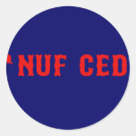 Nuf Ced Runda Klistermärken
