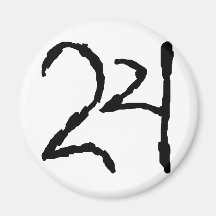 Number24 Magneter För Kylskåp