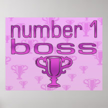 Numrera 1 chef i rosor print