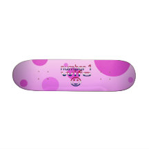 Numrera 1 fru i amerikanska flagganfärger skateboard