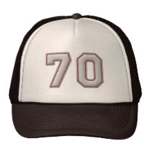 Numrera 70 med kall baseball syr Look Keps