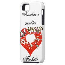 Numrera en Las Vegas spelare iPhone 5 Cases