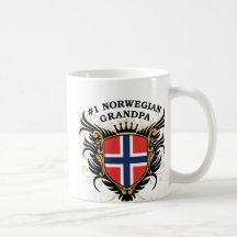 Numrera en norsk morfar mugg