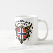 Numrera en norsk mormor kaffe muggar