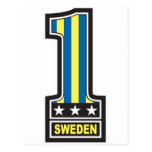 Numrera en sverige vykort
