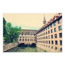 Nuremberg arkitektur fotografiska tryck