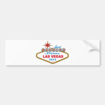 Ny gifta i sagolika Las Vegas Vegas 2012 underteck Bildekal