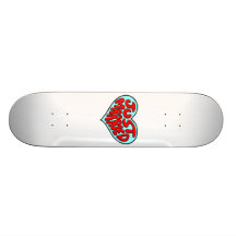 Ny giftablåtthjärta skateboards