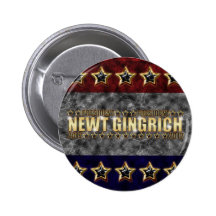 Ny Gingrich stars och stripes Knapp