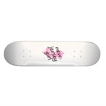Ny - jerseyflicka med klottrat nytt - jerseykarta skate decks