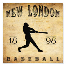 Ny London Connecticut baseball för 1898 Fotografi