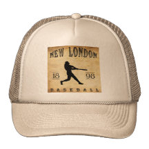 Ny London Connecticut baseball för 1898 Kepsar