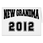 Ny mormor 2012 T-tröjagåvor Hälsnings Kort