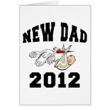 Ny pappa 2012 hälsningskort