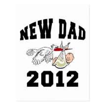 Ny pappa 2012 vykort