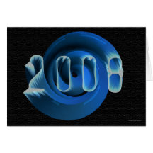 Nya år 2008 hälsningskort
