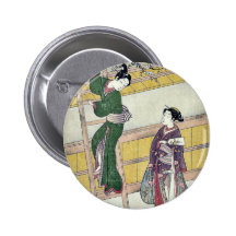 Nya år spelar vid Suzuki, Harunobu Ukiyoe Nål