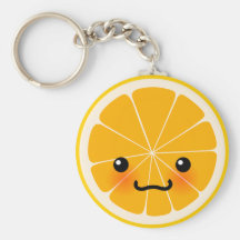 Nya orange Keychain Nyckel Ringar