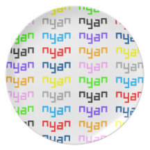 Nyan kattsång i mitt huvud dinner plate