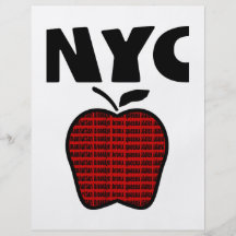 NYC - Stora Apple med alla 5 städerna Custom Flyer