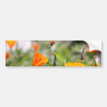 Nyckelpiga som flyger av blomma bildekaler