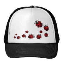 Nyckelpigakonst Caps hatten för konst för hattnyck Baseball Hat