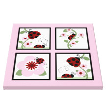 Nyckelpigan och blommor 16x16 flytta sig mycket lå