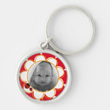 Nyckelpigarundakeychain Nyckelring
