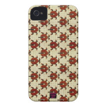 Nyckelpigor Kor-Syr broderidesign iPhone 4 Case-Mate Skydd