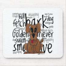 Nyckfull guld- Retriever Musmattor