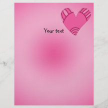 Nyckfullt rosa hjärtaklotter personliga flygblad