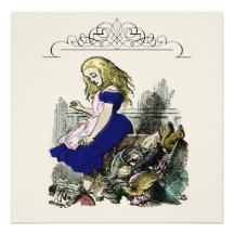 Nyfiken Alice ~-Invitiations underland Inbjudningar