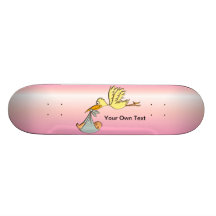 Nyfödd flicka - en flygStorkleverans Skateboard Deck