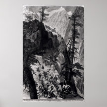 Nyligen upptäckt bryter i rocky mountains print